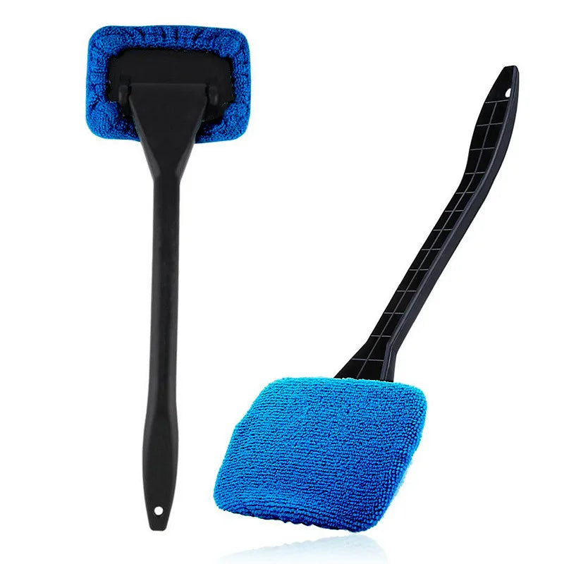 Car Window Cleaner Brush Kit Windshield Cleaning Wash Tool Inside Interior Auto Glass Wiper With Long Handle Car Accessories