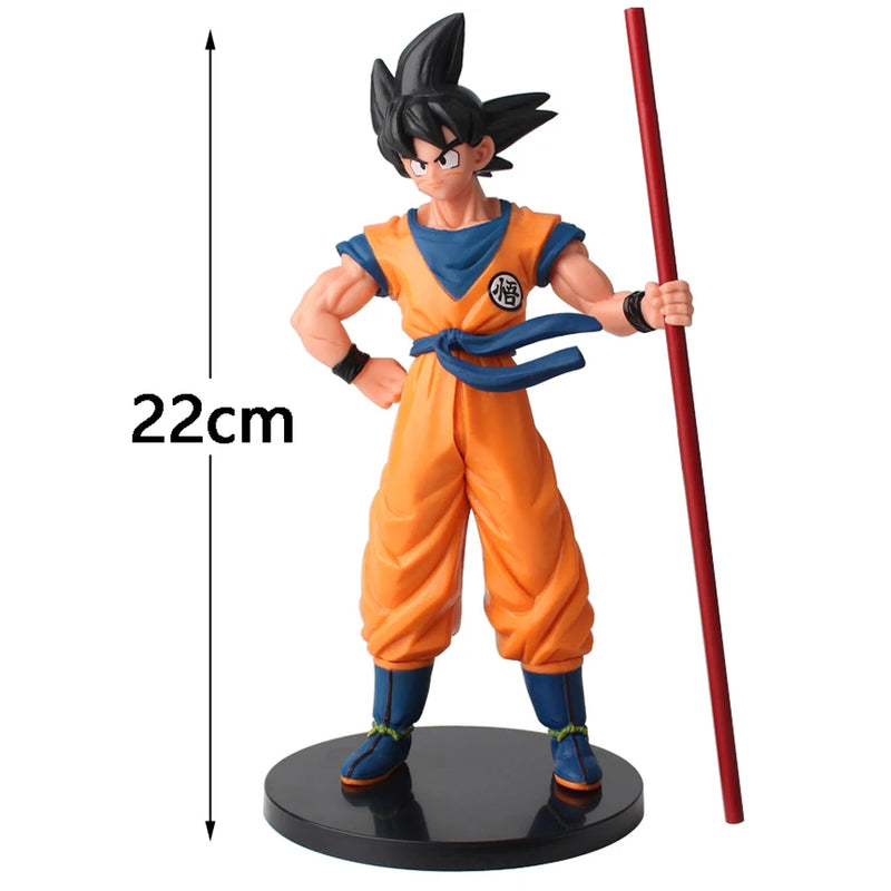 22cm Son Goku Super Saiyan Figure Anime Dragon Ball Goku DBZ Action Figure Model Gifts Collectible Figurines for Kids
