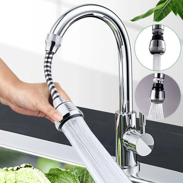 360 Degree Adjustment Faucet Extension Tube Water Saving Nozzle Filter Kitchen Water Tap Water Saving for Sink Faucet Bathroom